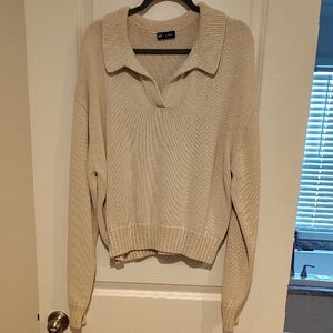 GAP Cream V-Neck Sweater